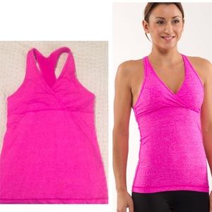 Lululemon Pink Deep V Workout Tank - Size 8